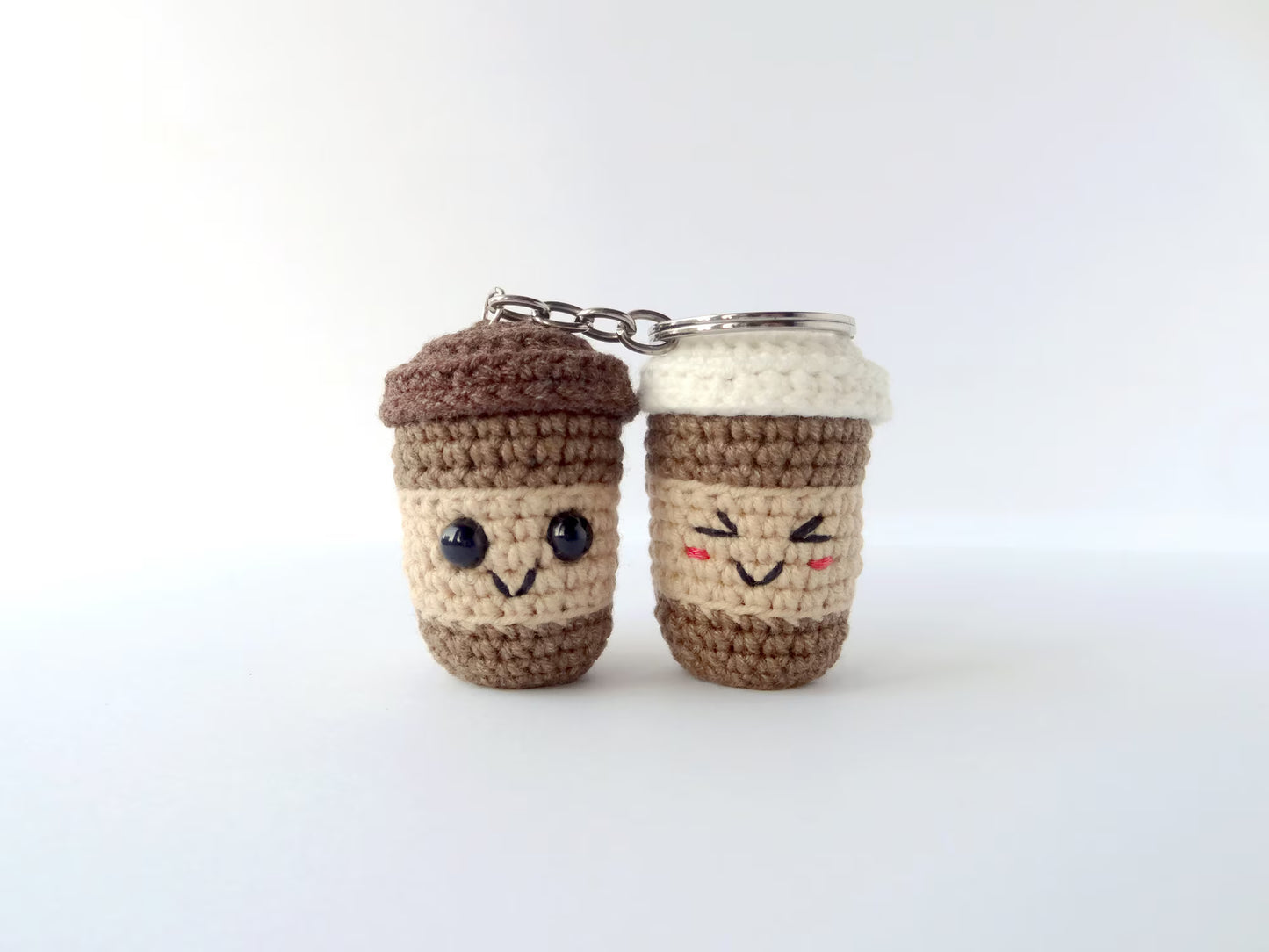 Coffee cup keychain Crochet Pattern