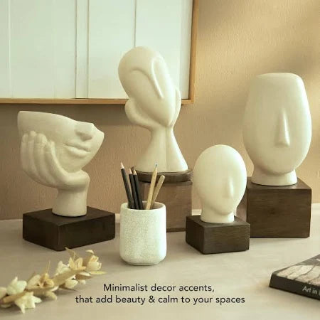 Ellementry Calm Face Ecomix Sculpture